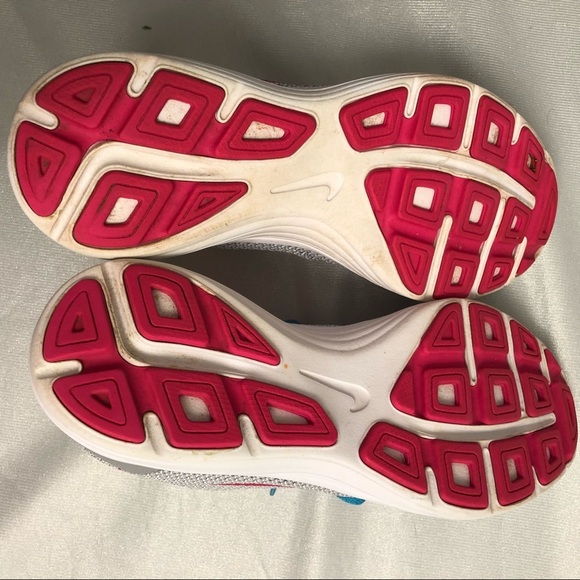 Nike Revolution 3 gray neon yellow blue running sneakers - Picture 8 of 8